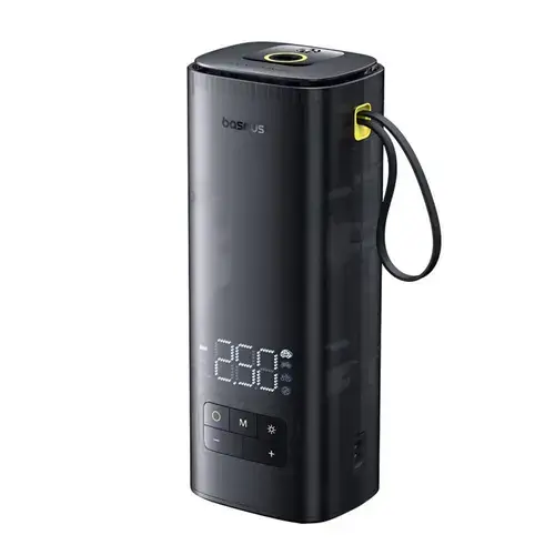 Compresor auto Baseus Mega Series C11123202111-00,  Dublu cilindru, LED, 120 W max (Negru)