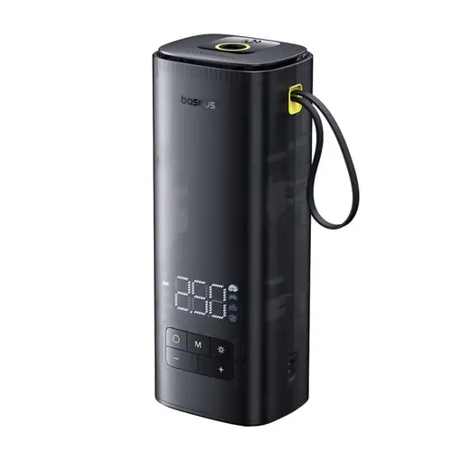 Compresor auto Baseus Mega Series C11123202111-00,  Dublu cilindru, LED, 120 W max (Negru)