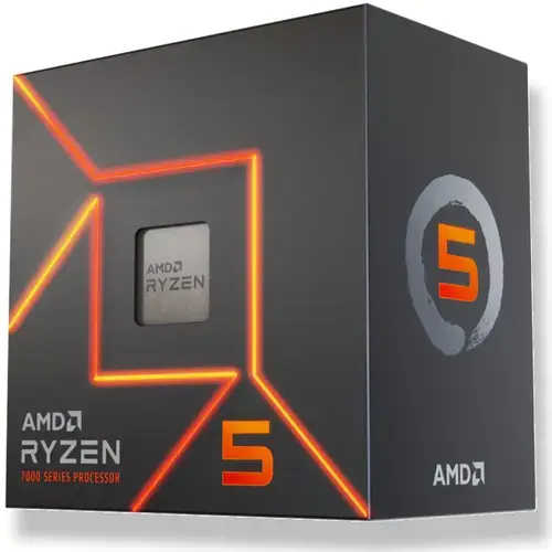 Procesor AMD Ryzen™ 5 7400, 22MB, 3.3/4.3GHz Boost, Socket AM5, Radeon Graphics, Wraith Stealth Cooler