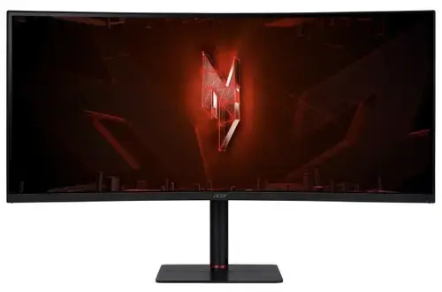 Monitor Gaming VA LED Acer 34inch Nitro XV5 XV345CURXbmiipphx, UWQHD (3440 x 1440), HDMI, DisplayPort, Ecran curbat, 240 Hz, 1 ms (Negru)