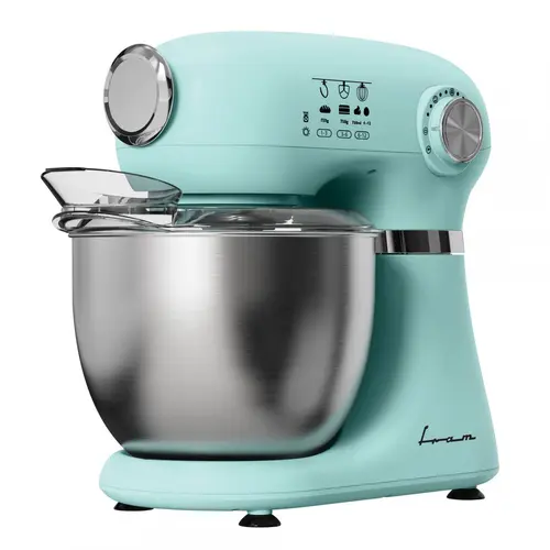 Mixer planetar Fram FPM-D1010GR, 1000 W, Bol inox 5 l, 12 viteze + Pulse (Verde)