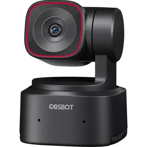 Camera web Obsbot Tiny 2 Lite, 4K PTZ, USB-C, Microfon, Control AI (Negru)