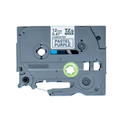 Banda P-touch laminata Brother (12 mm) negru pe violet pastel - 4 m