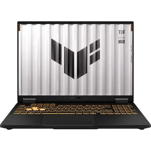 Laptop Gaming ASUS TUF F16 FX608JHR (Procesor Intel® Core™ i5-14450HX (20M Cache, up to 4.80 GHz), 16inch FHD+ 165Hz, 16GB, 512GB SSD, NVIDIA GeForce RTX 5050 @8GB, Negru/Gri)