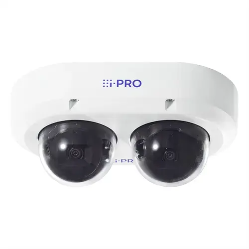 Camera de supraveghere video exterior I-Pro Dual Sensor WV-U85402-V2L, 2x4MP, IR 40m, PoE+, IP66/67/K10 (Alb)
