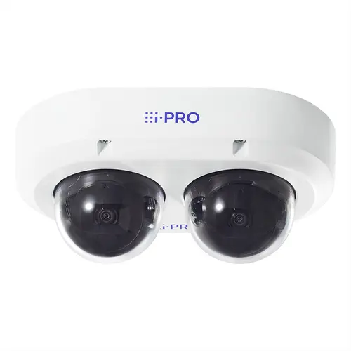 Camera de supraveghere video exterior I-Pro Dual Sensor WV-U85402-V2L, 2x4MP, IR 40m, PoE+, IP66/67/K10 (Alb)