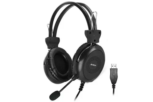 Casti A4TECH HU-30, Microfon, USB (Negru)