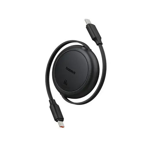 Cablu alimentare si date Baseus Free2Pull, Fast Charging Data Cable, retractabil, USB Type-C la USB Type-C, 100W, 2m (Negru)