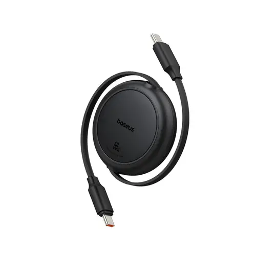 Cablu alimentare si date Baseus Free2Pull, Fast Charging Data Cable, retractabil, USB Type-C la USB Type-C, 100W, 2m (Negru)
