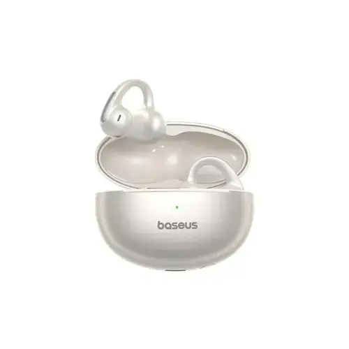 Casti True Wireless Open-Ear Baseus Bowie MC1 Pro, A0102504, Bluetooth, MultiPoint, Microfon (Alb)