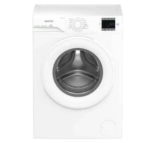 Masina de spalat rufe Arctic APLM1WFSU19210W, 9 Kg, 1200 RPM, Motor Silent Inverter, Drum Clean+Steam, Child Lock, Anticrease, Digital Display, Add-In, Clasa A (Alb)