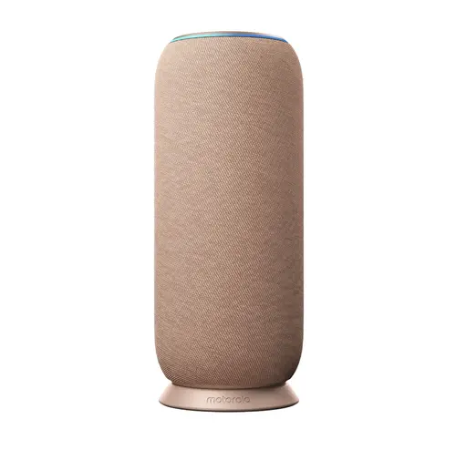 Boxa portabila Motorola moto sound flow, 30 W, Sound by Bose, Autonomie 12 ore, Bluetooth, UWB, RoomShift, Wi-Fi, IP67 (Bej)