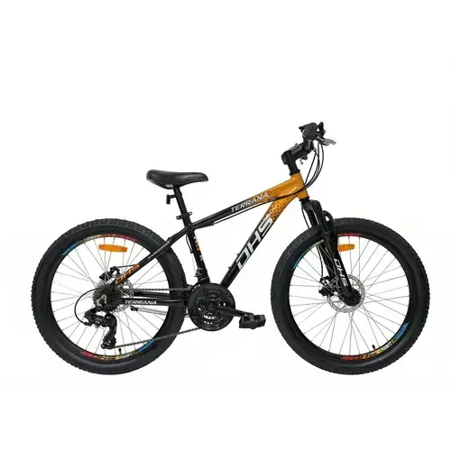 Bicicleta Copii DHS Terrana 2423, Roti 24inch, Frane pe disc, 21 viteze (Verde)
