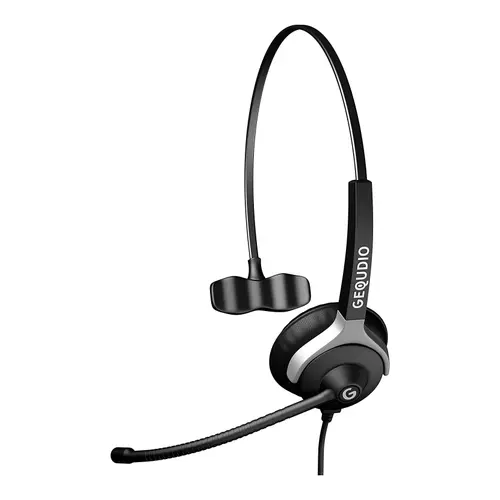 Casti cu fir Gequdio WA9001, Pentru Call Center, Gigaset-RJ, Microfon (Negru)
