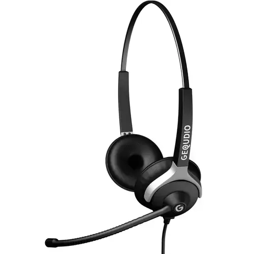 Casti cu fir Gequdio WA9023, Pentru Call Center, Gigaset-RJ(Negru)