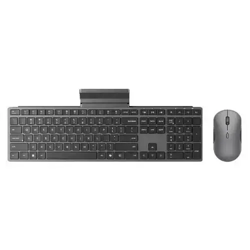 Set Tastatura si Mouse Wireless Lenovo 700 Modern Combo, Bluetooth 5.3/2,4GHz, Layout US EN (Gri)