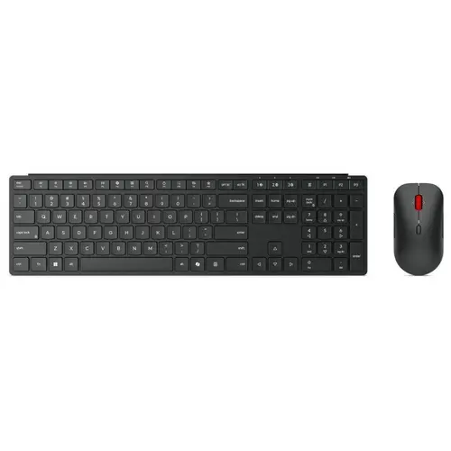 Set tastatura si mouse wireless Lenovo Pro Combo, Bluetooth 5.3, 36 luni autonomie (Negru)