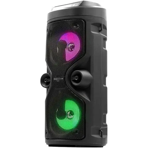 Boxa portabila karaoke SQUEAK Harmony SQ1004, 40 W, Bluetooth 5.0, USB, microSD, Autonomie 8 ore (Negru)