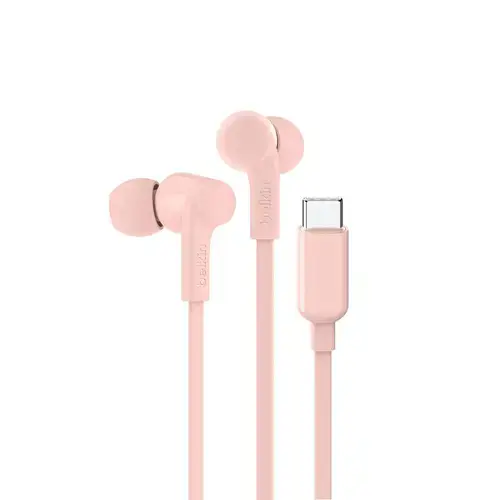 Casti Belkin SoundForm Wired In-ear Music/Everyday USB Type-C, Roz