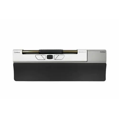 Roller Mouse Contour Design, RollerMouse Go, Wireless / Bluetooth / USB-A, 4000 DPI, Negru/Argintiu