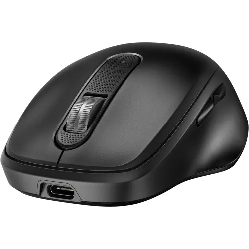 Mouse wireless HP 510 reincarcabil ultra-rapid prin USB-C (3 min pentru autonomie max. 30 de zile), 4 butoane programabile, 4000 DPI, 70% plastic reciclat post-consum, Negru