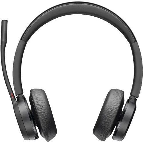 Casti Call Center Wireless Poly Voyager 4320, Bluetooth, Certificat Microsoft Teams, Dongle BT700 (Negru)