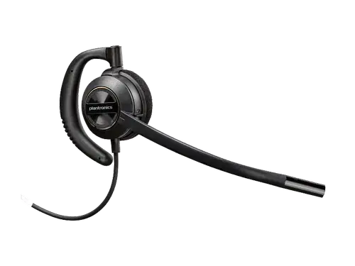 Casti Call Center Poly EncorePro 540 Convertible Headset +Quick Disconnect EMEA, Microfon cu anulare zgomot (Negru)