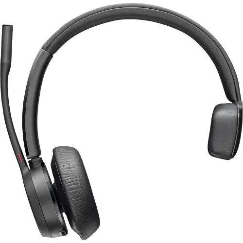 Casti Call Center Wireless Poly Voyager 4310-M, Microsoft Teams Certified + dongle BT700 + suport de incarcare, Microfon, USB-C (Negru)