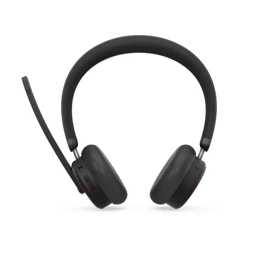 Casti Call Center Wireless Lenovo 6550 Dual-Mode ANC, Bluetooth, USB-A, Teams, Microfon (Negru)