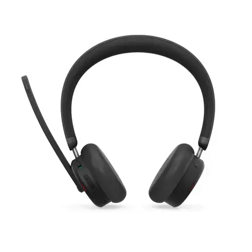 Casti Call Center Wireless Lenovo 6550 Dual-Mode ANC, Bluetooth, USB-C, Teams, Microfon (Negru)