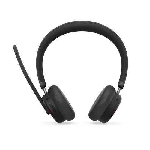 Casti Call Center Wireless Lenovo 6550 Dual-Mode ANC, Bluetooth, USB-C, Teams, Microfon (Negru)