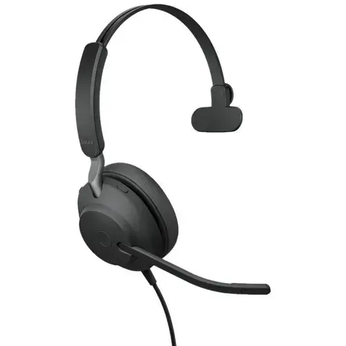 Casti cu fir Jabra Evolve2 40 SE MS Mono, Microfon, USB-C/A (Negru)