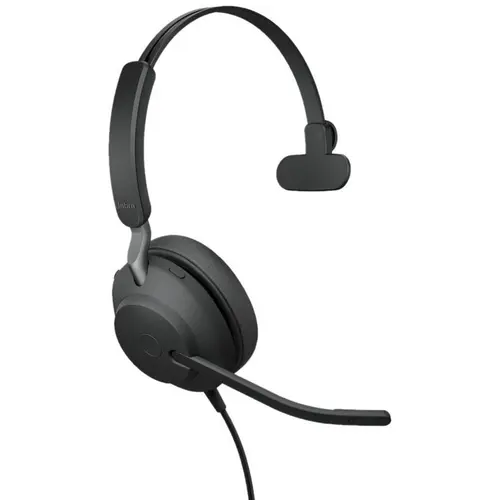 Casti cu fir Jabra Evolve2 40 SE MS Mono, Microfon, USB-C/A (Negru)