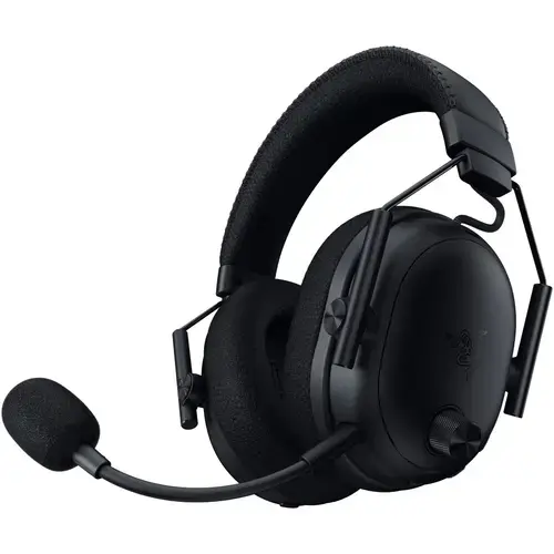 Casti Gaming Wireless Razer Blackshark V3 Pro, Over-Ear, 2.4G/Bluetooth/USB/Jack 3.5mm, Multiplatforma, Hybdrid ANC, TriForce Bio-Cellulose 50mm, Autonomie 70 ore (Negru)