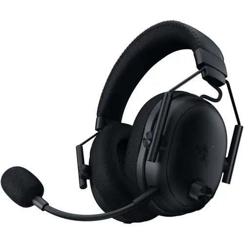 Casti Gaming Wireless Razer Blackshark V3 Pro, Over-Ear, 2.4G/Bluetooth/USB/Jack 3.5mm, Multiplatforma, Hybdrid ANC, TriForce Bio-Cellulose 50mm, Autonomie 70 ore (Negru)