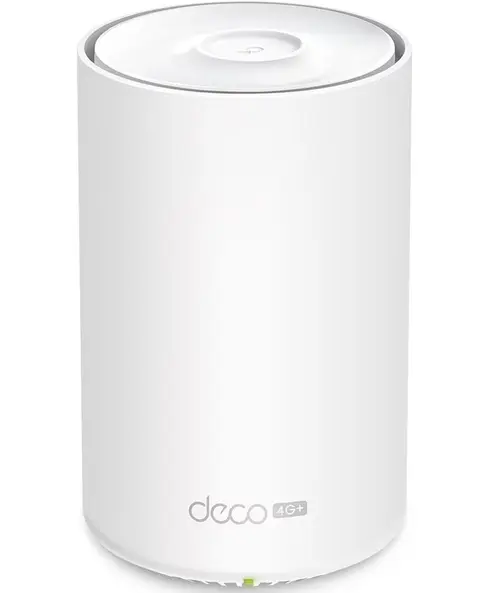 Sistem Mesh Wi-Fi TP-Link Deco X50-4G(1-pack), AX3000, Dual-Band, WiFi 6, 4G+, Seamless Roaming, protectie IoT (Alb)