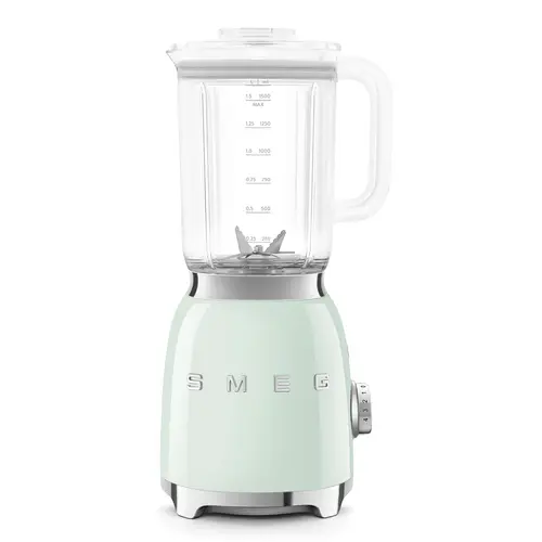 Blender de masa retro Smeg BLF03PGEU, 800 W, 4 programe, Pulse, Auto-curatare, 18000 rpm (Verde)