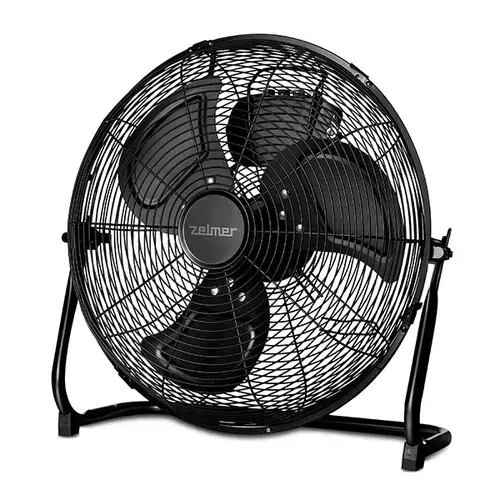 Ventilator de podea Zelmer ZFF0450, 120 W, 45 cm diametru, 3 trepte viteza (Negru)