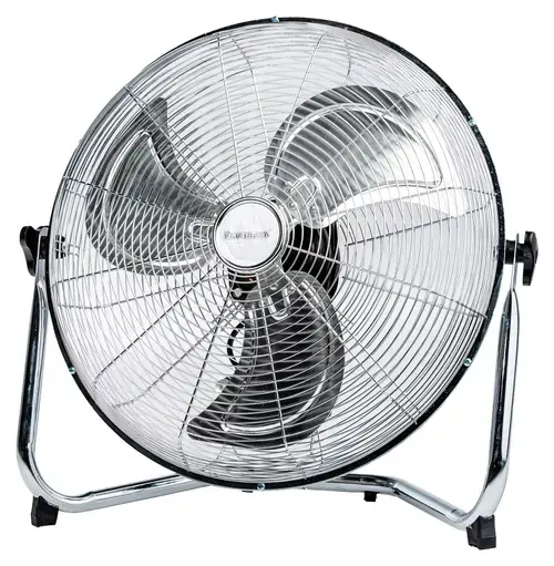 Ventilator de podea Ravanson WT-7045, 110 W, 3 viteze, 45 cm, Oscilatie orizontala (Crom/Negru)