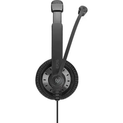 Casti Call Center EPOS SC 75 USB MS, Jack 3,5 mm, Microfon, Control pe fir (Negru)
