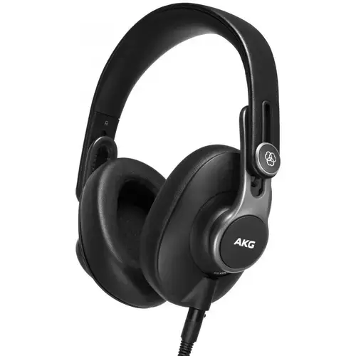 Casti DJ/Studio cu fir AKG K371, 50mm, Cabluri 1.2m/3m (Negru)