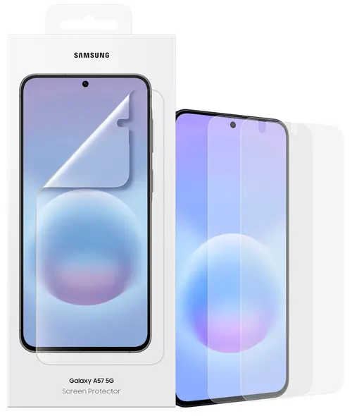 Folie protectie ecran Samsung Clear EF-UA576CTEGWW pentru Galaxy A57,2 bucati (Transparent)