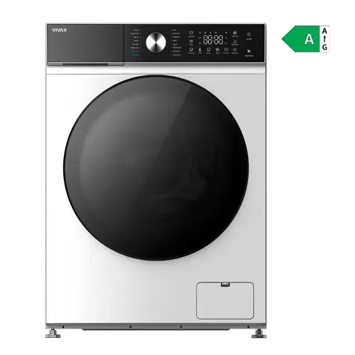 Masina de spalat rufe VIVAX WFL-140916PSI, 9 kg, 1400 rpm, Motor Inverter, Clasa A, 16 programe (Alb)