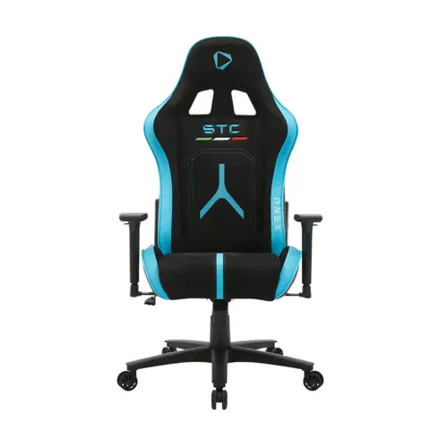 Scaun gaming Onex STC Alcantara L Series, Reglabil, Maxim 125kg, Negru/Albastru
