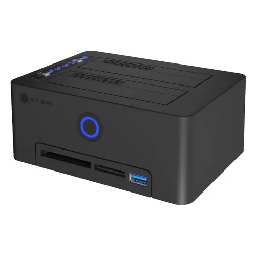 Stație de andocare ICY BOX pentru HDD/SSD SATA 2.5inch/3.5inch, USB 3.0 (Negru)