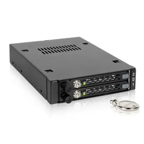 Rack mobil stocare Icy Dock MB492SKL-B, 2x2.5inch, Metal (Negru)