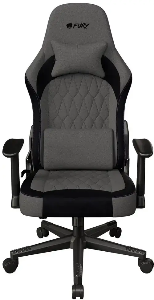 Scaun gaming FURY Shinai S8 NFF-2360, Max 130 kg, confortabil, material respirabil (Gri/Negru)