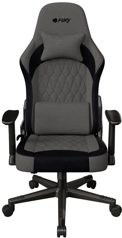Scaun gaming FURY Shinai S8 NFF-2360, Max 130 kg, confortabil, material respirabil (Gri/Negru)