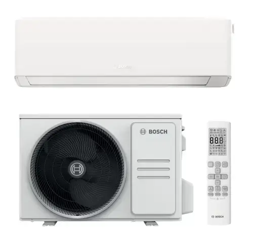 Aparat de aer conditionat BOSCH Climate 7000i, 12000 BTU Wi-Fi, Clasa A+++/A+++, functie Save Plus, functie Power Control, Wind Avoid Me, 3D Airflow, i-Clean, Follow me (Alb)