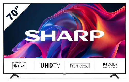 Televizor LED Sharp 177 cm (70inch) 70GK4745E, Ultra HD 4K, Smart TV, WiFi, CI